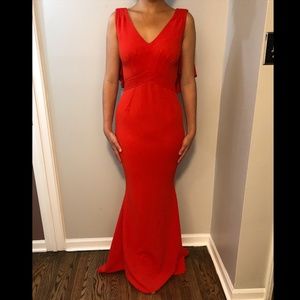 Zac by Zac Posen Gown NWT Red Trumpet Gown Size 6